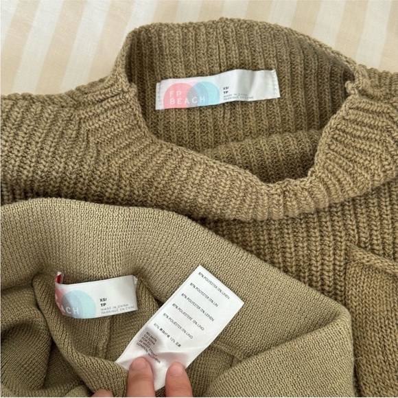 Free People Tan Knit Ensemble - Picture 3 of 3